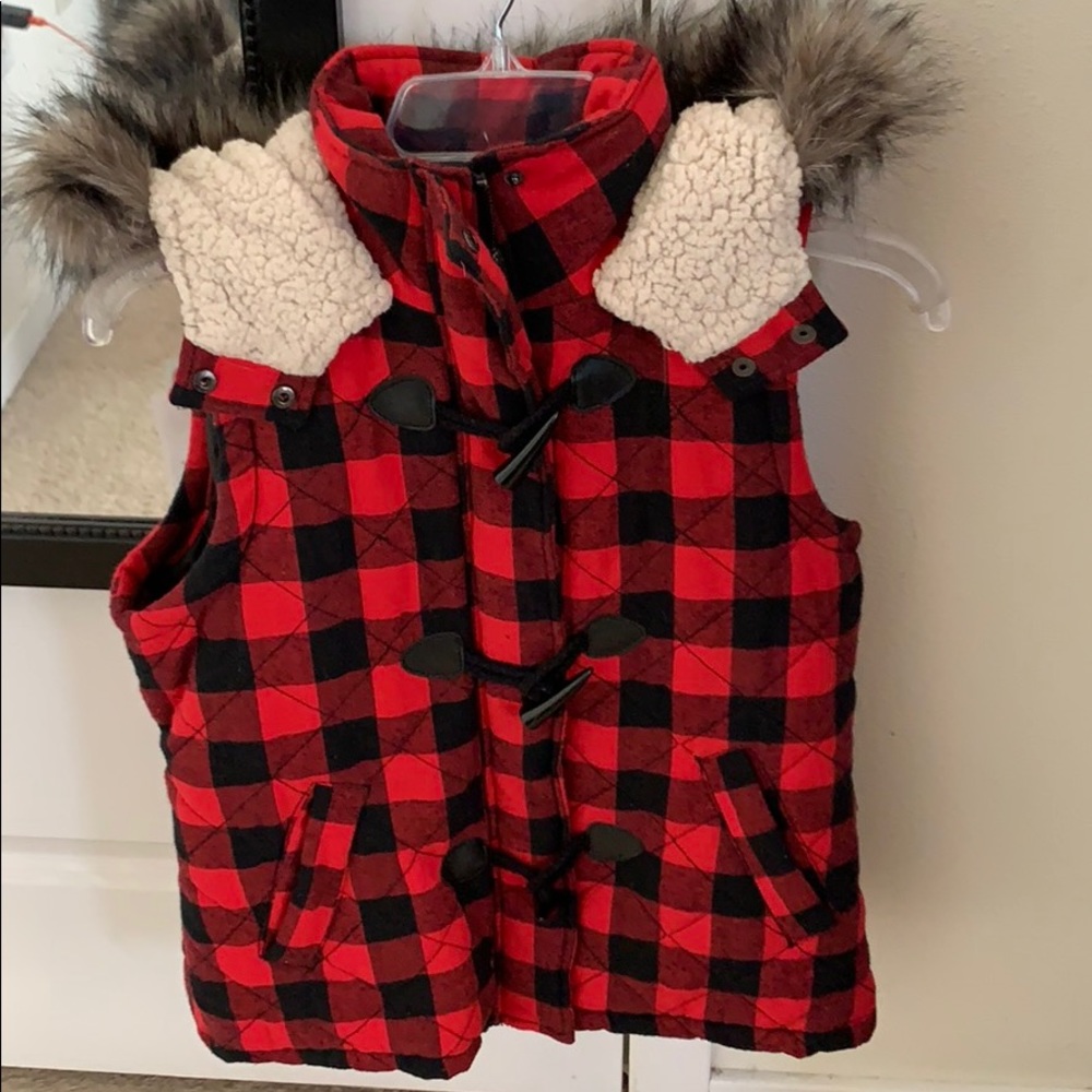 Red Flannel Vest- M